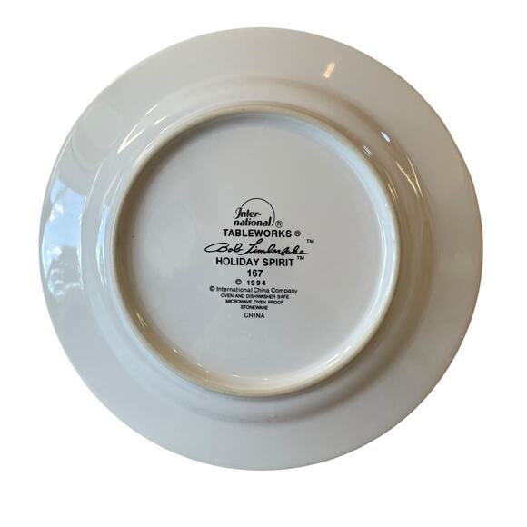 4 VTG Holiday Spirit Nutcracker Salad Plates Intl Tableworks Bob Timberlake - Picture 10 of 15